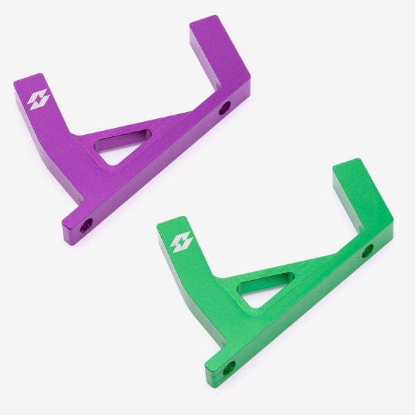 Full-E Charged Front Aluminium Brake Disc Bracket Green