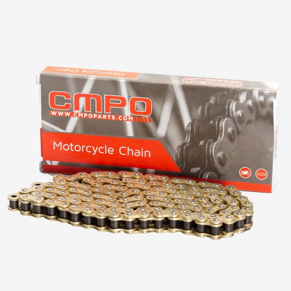 Lextek Motorcycle Drive Chain 420-106 Links Gold